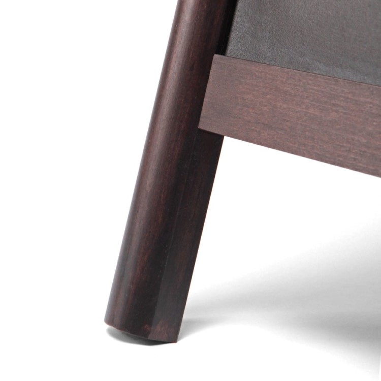 Drewniany potykacz kredowy NATURA 60 x 101 cm Ciemnobrązowy reklamowy potykacz kredowy do pisania markerami kredowymi