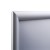 Ramka zatrzaskowa KRAST B2 (50,0 x 70,0 cm) aluminiowa srebrna z ostrym prostym narożnikiem rama ramka plakatowa OWZ ścienna na plakat na zdjęcia profil 25 mm
