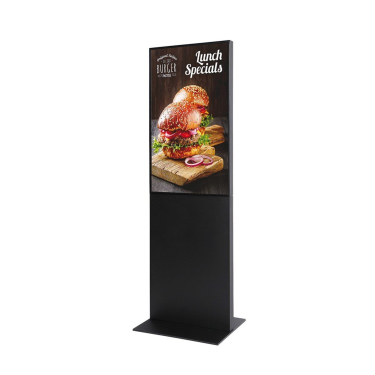 Multimedialny totem reklamowy z ekranem 43" Trend Line - Czarny