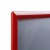 Ramka zatrzaskowa KRAST A0 (84,1 x 118,9 cm) aluminiowa czerwona z ostrym prostym narożnikiem rama ramka plakatowa OWZ ścienna na plakat na zdjęcia profil 25 mm