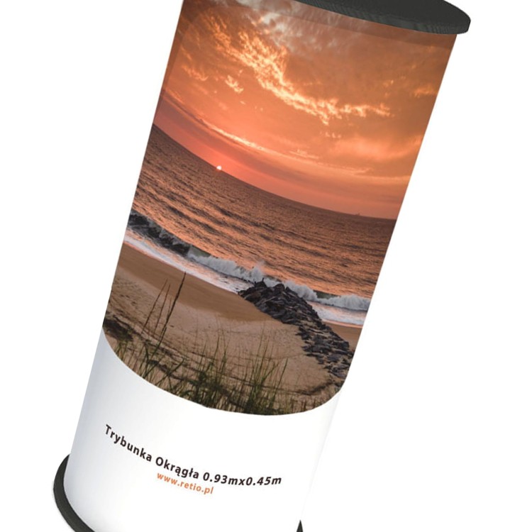 Wydruk do okrągłej trybunki reklamowej BASIC