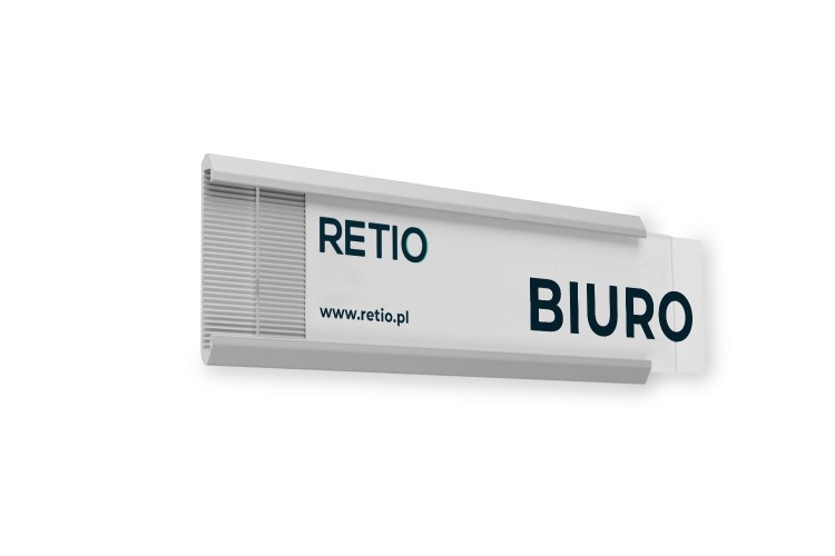 Przydrzwiowa tabliczka informacyjna PURE 180x50 mm