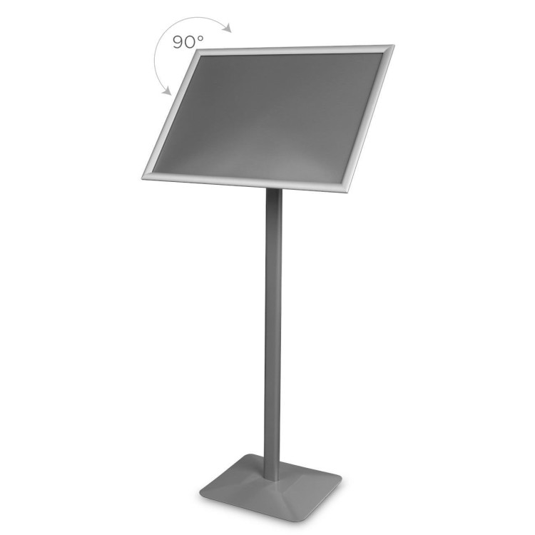 Stojak informacyjny na menu - A2, srebrny