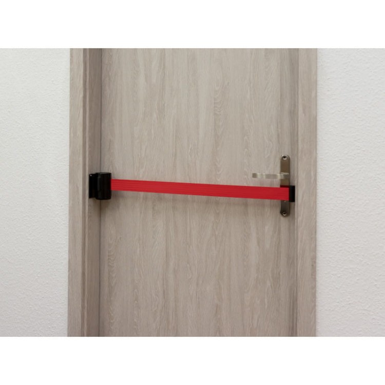 Głowica naścienna z czerwoną taśmą zwijaną 200 cm P-EXTBE kasetka kaseta ze zwijaną taśmą odgradzającą