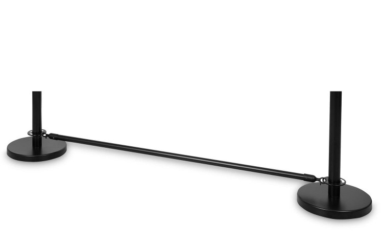 Dodatkowa Belka do słupków z ekspanderami - Czarny - Eleganckie słupki idealne jako nośnik reklamy oraz wydzielenie przestrzeni w restauracjach, kawiarniach, sklepach