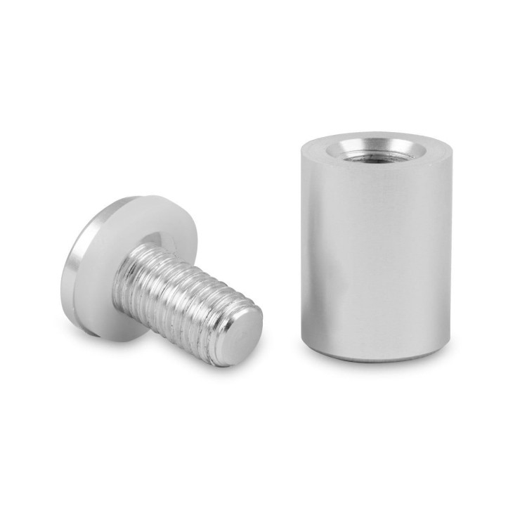 Dystans montażowy 19mm Ø Aluminium Srebrna Satyna 19x19