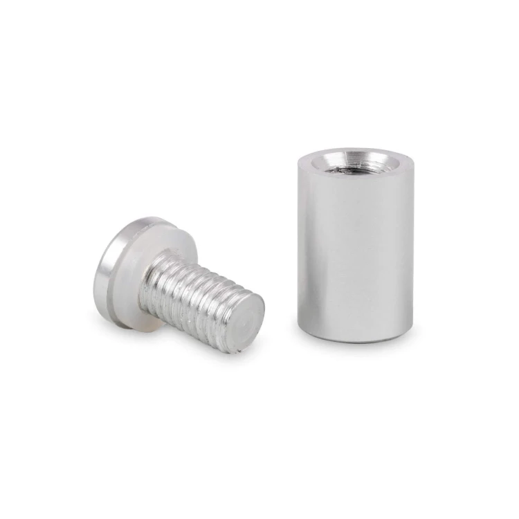 Dystans montażowy 25mm Ø Aluminium Srebrna Satyna 25x19