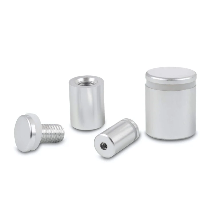 Dystans montażowy 25mm Ø Aluminium Srebrna Satyna 25x25