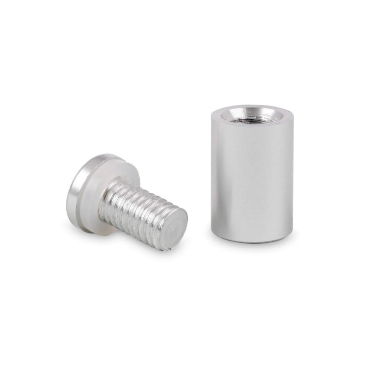 Dystans montażowy 25mm Ø Aluminium Srebrna Satyna 25x25