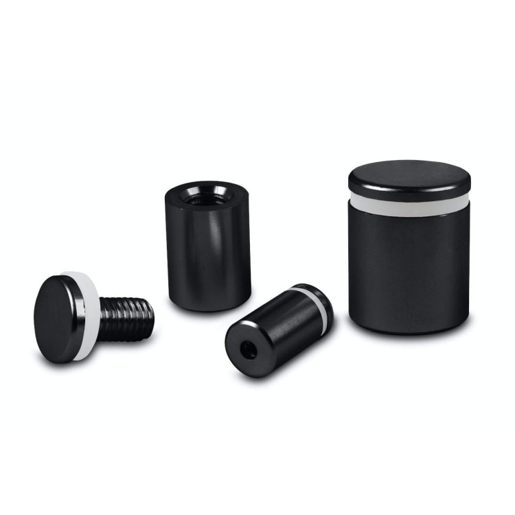 Dystans montażowy 13mm Ø Aluminium Czarny Mat 13x19