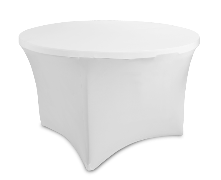 Obrus do stołu eventowego okrągłego - Biały
