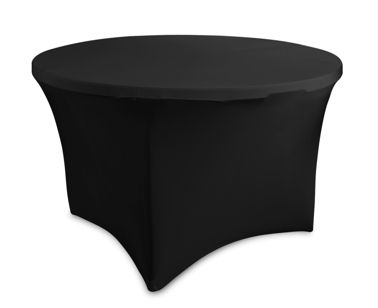Obrus do stołu eventowego okrągłego - Czarny