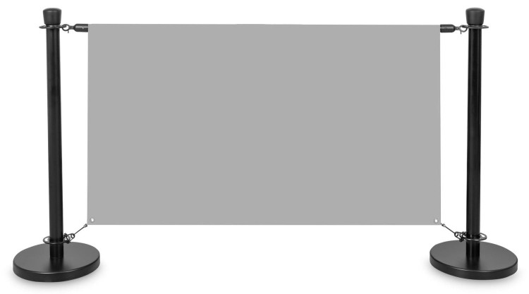 Zestaw Słupków CAFE odgradzający - Czarny