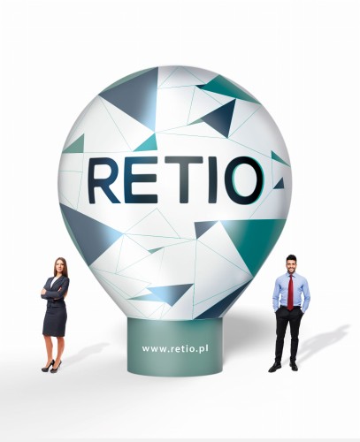 Balon reklamowy pneumatyczny 5m z nadrukiem indywidualnym - Standard