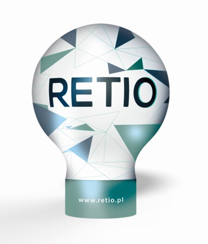 Balon reklamowy pneumatyczny 5m z nadrukiem indywidualnym - Standard z szyjką