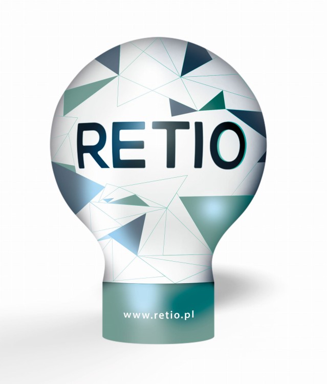 Balon reklamowy pneumatyczny 6m z nadrukiem indywidualnym - Standard z szyjką