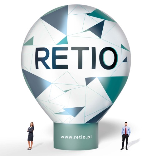 Balon reklamowy pneumatyczny 10m z nadrukiem indywidualnym - Standard