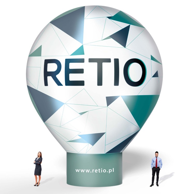 Balon reklamowy pneumatyczny 10m z nadrukiem indywidualnym - Standard