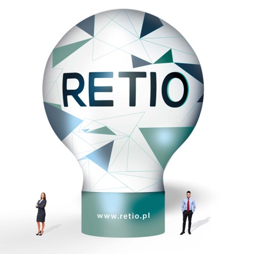 Balon reklamowy pneumatyczny 10m z nadrukiem indywidualnym - Standard z szyjką