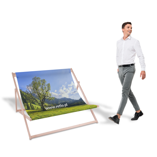 Leżak reklamowy dwuosobowy z nadrukiem indywidualnym