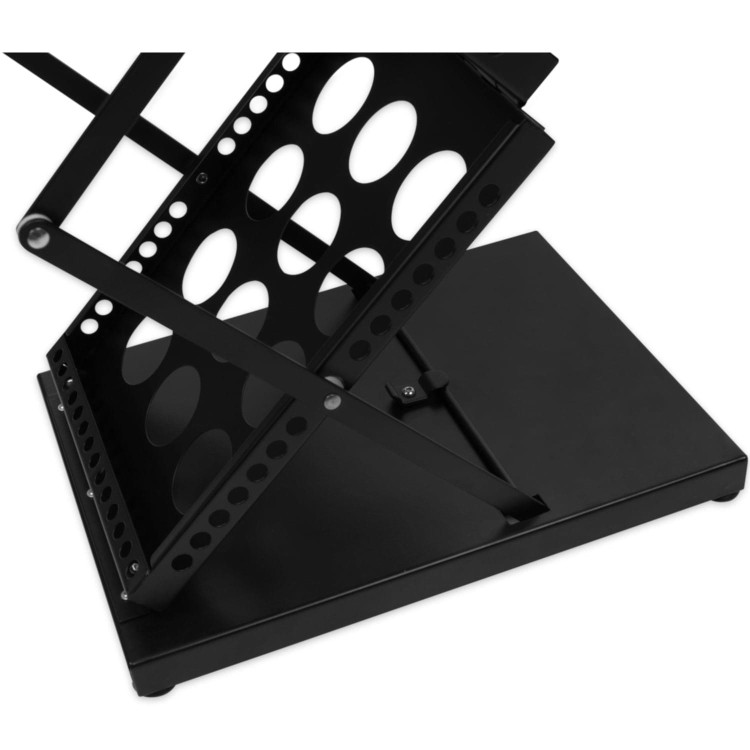 Dwustronny rozkładany stojak na ulotki TALLNECK 6xA4 z torbą - czarny