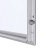 Gablota magnetyczna SLM 18xA4 130x91 cm z certyfikatem trudnopalności B1 zamykana na kluczyk do użytku zewnętrznego gablota zewnętrzna gablota ogłoszeniowa gablota informacyjna tablica ogłoszeń tablica informacyjna ogniotrwała srebrny