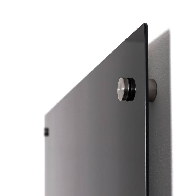 Magnetyczna tablica suchościeralna SCRITTO® 120 x 90 cm czarna tablica suchościeralna magnetyczna do urzędu szkoły biura do pisania markerem pisakiem flamastrem suchościeralnym