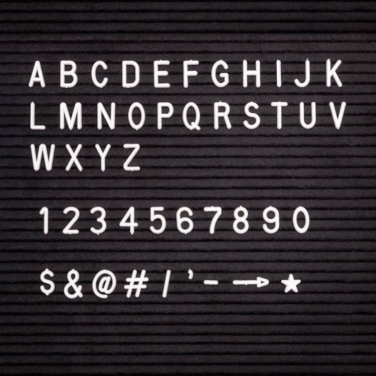 Czarna tablica literowa 40 x 60 cm do użytku wewnętrznego w zestawie z literami wewnętrzna tablica literowa ogłoszeniowa tablica informacyjna tablica ogłoszeń