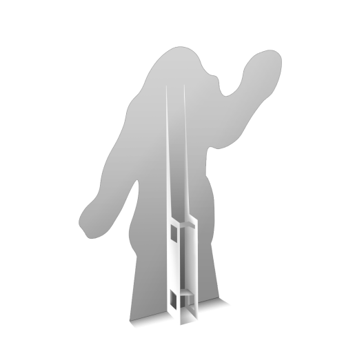 Tył - Tekturowa Postać Reklamowa z dowolnym nadrukiem oraz kształtem - 180cm