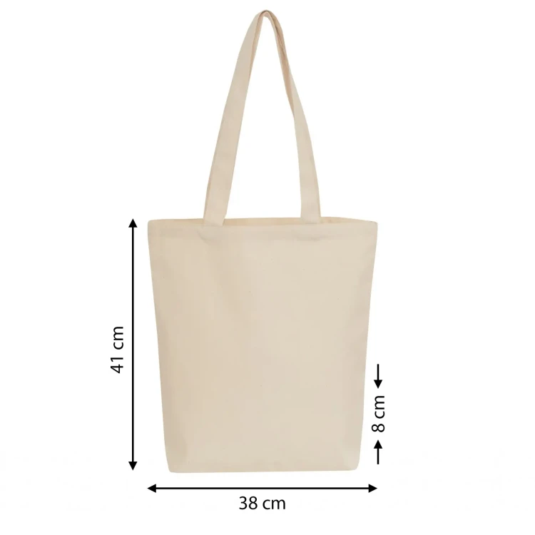 Torba bawełniana VIENNA z własnym nadrukiem - wymiar torby
