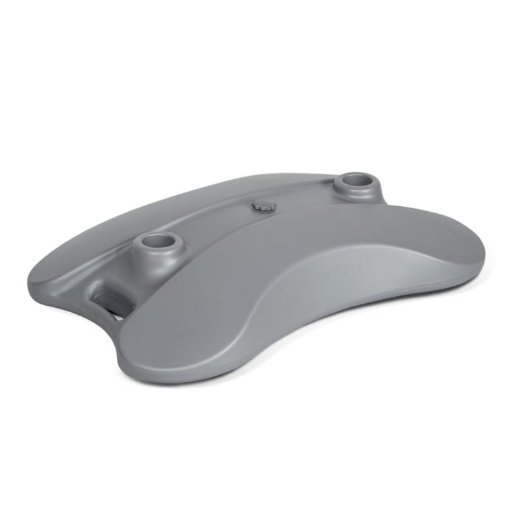 Potykacz reklamowy A1 OWZ Water Base - srebrny potykacz reklamowy z zatrzaskową ramą OWZ i podstawą napełnianą wodą