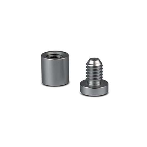 Dystans montażowy 19mm Ø Aluminium Srebrna Satyna 19x19