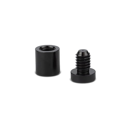 Dystans montażowy 15mm Ø Aluminium Czarny 15x20