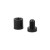 Dystans montażowy 25mm Ø Aluminium Czarny 25x25