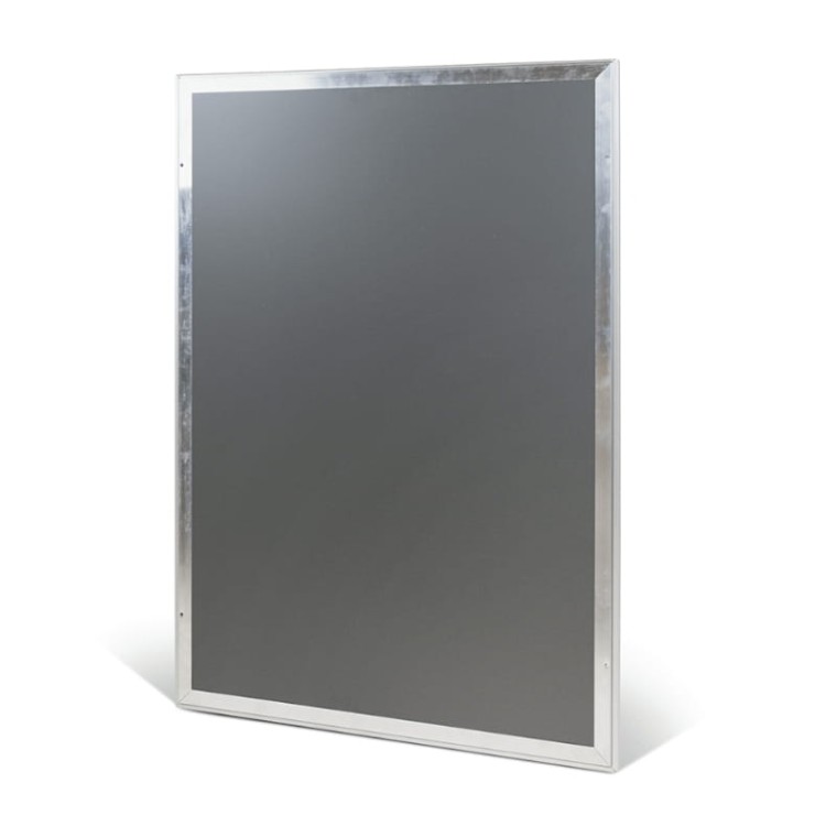 Ramka plakatowa OWZ A4 (29 x 21 cm) aluminiowa srebrna z prostym narożnikiem rama ramka plakatowa OWZ ścienna na plakat na zdjęcia profil 25 mm