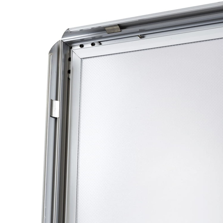 Podświetlana ramka LED A1 (59,4 x 84,1 cm) aluminiowa srebrna z prostym narożnikiem rama ramka plakatowa OWZ ścienna na plakat na zdjęcia profil 30 mm