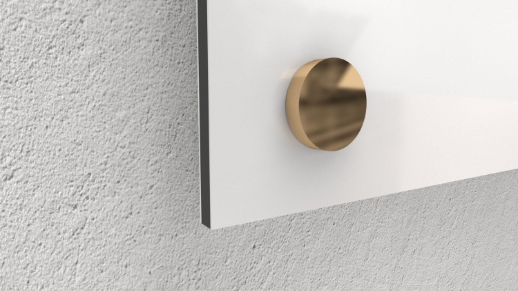 Zaślepki na śruby 15mm Ø Polerowany złoty 15x6