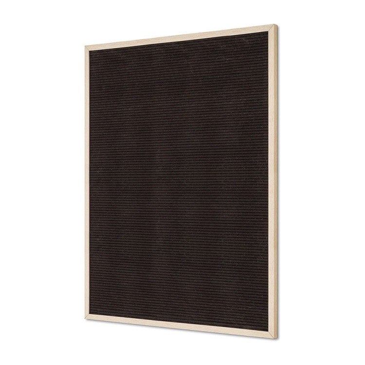 Czarna tablica literowa 60 x 80 cm do użytku wewnętrznego w zestawie z literami wewnętrzna tablica literowa ogłoszeniowa tablica informacyjna tablica ogłoszeń jasnobrązowy