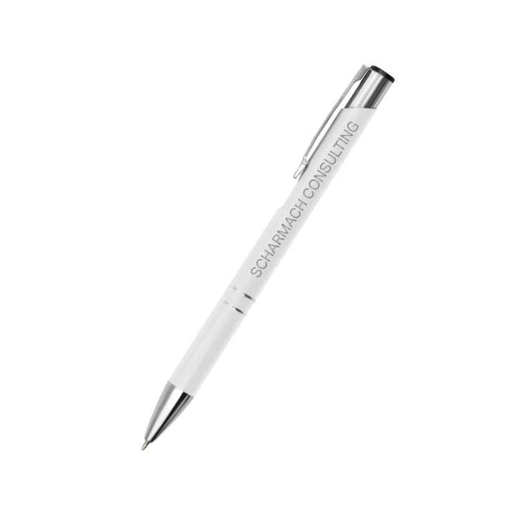 Długopis reklamowy z nadrukiem indywidualnym - Biały