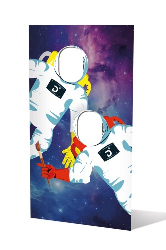 Fotościanka reklamowa z otworem na twarz. Monidło Fotostand z nadrukiem indywidualnym