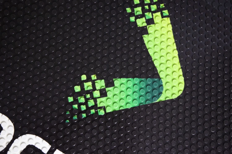 Mata podłogowa gumowa wycieraczka z logo - szczegół