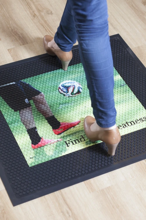 Mata podłogowa gumowa wycieraczka z logo