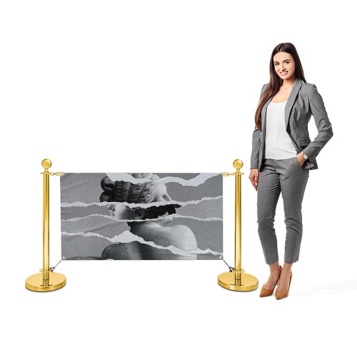 Zestaw Słupków CAFE odgradzający - Złoty