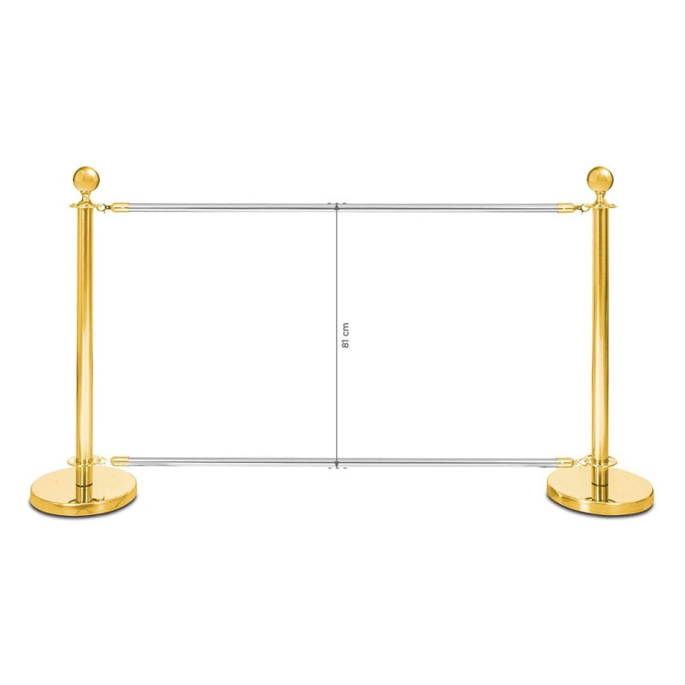 Zestaw Słupków CAFE odgradzający - Złoty