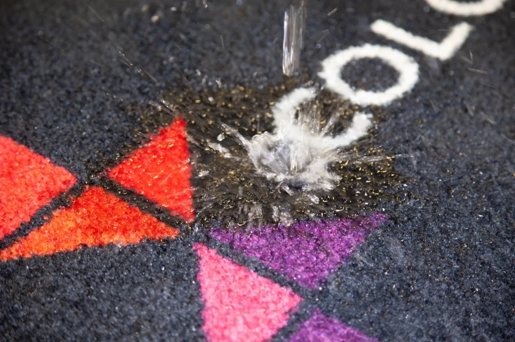 Mata podłogowa Interior Guard Brush - dywanik wycieraczka wykładzina z logo do zastosowań wewnętrznych - szczegół