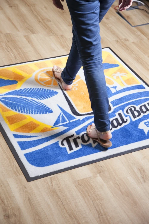 Mata podłogowa Interior Guard Brush - dywanik wycieraczka wykładzina z logo do zastosowań wewnętrznych