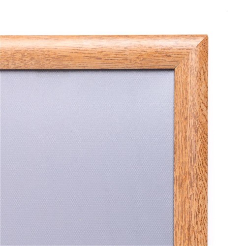 Ramka zatrzaskowa B1 (100 x 70,7 cm) aluminiowa w kolorze drewna z ostrym narożnikiem rama ramka plakatowa OWZ ścienna na plakat na zdjęcia profil 25 mm