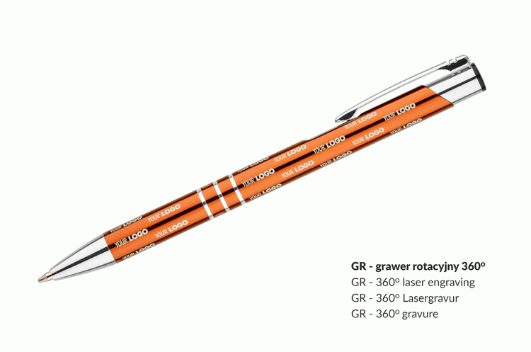 Długopis KALIPSO pomarańczowy