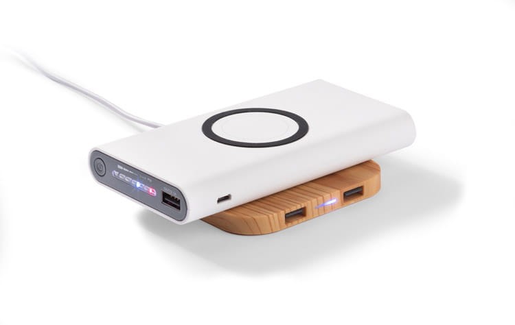 Power bank DOUBLE 8000 mAh biały