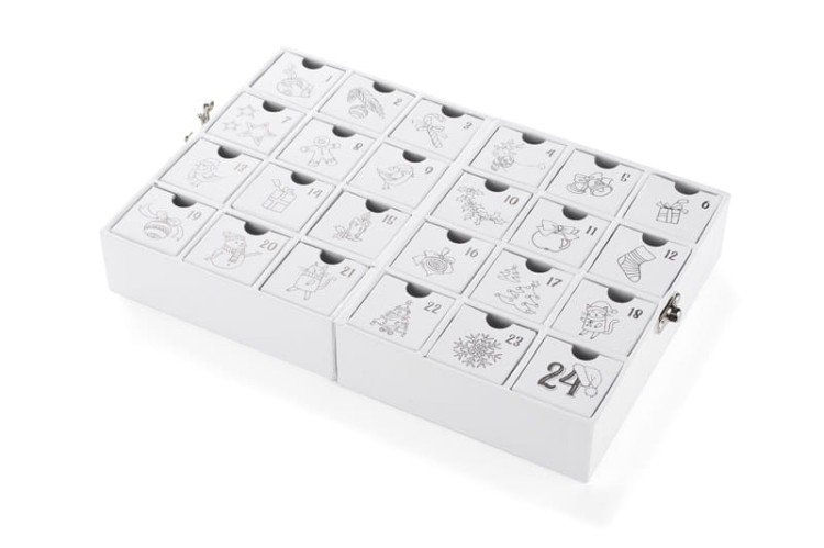 Kalendarz adwentowy CASILLO - II gatunek biały